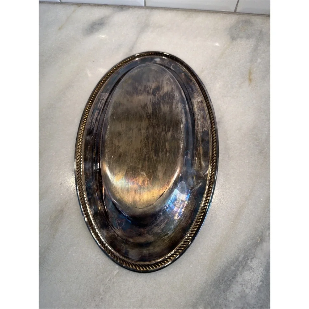 WM. Rogers 12x7 Silver Plate/Bread Dish ES052‎